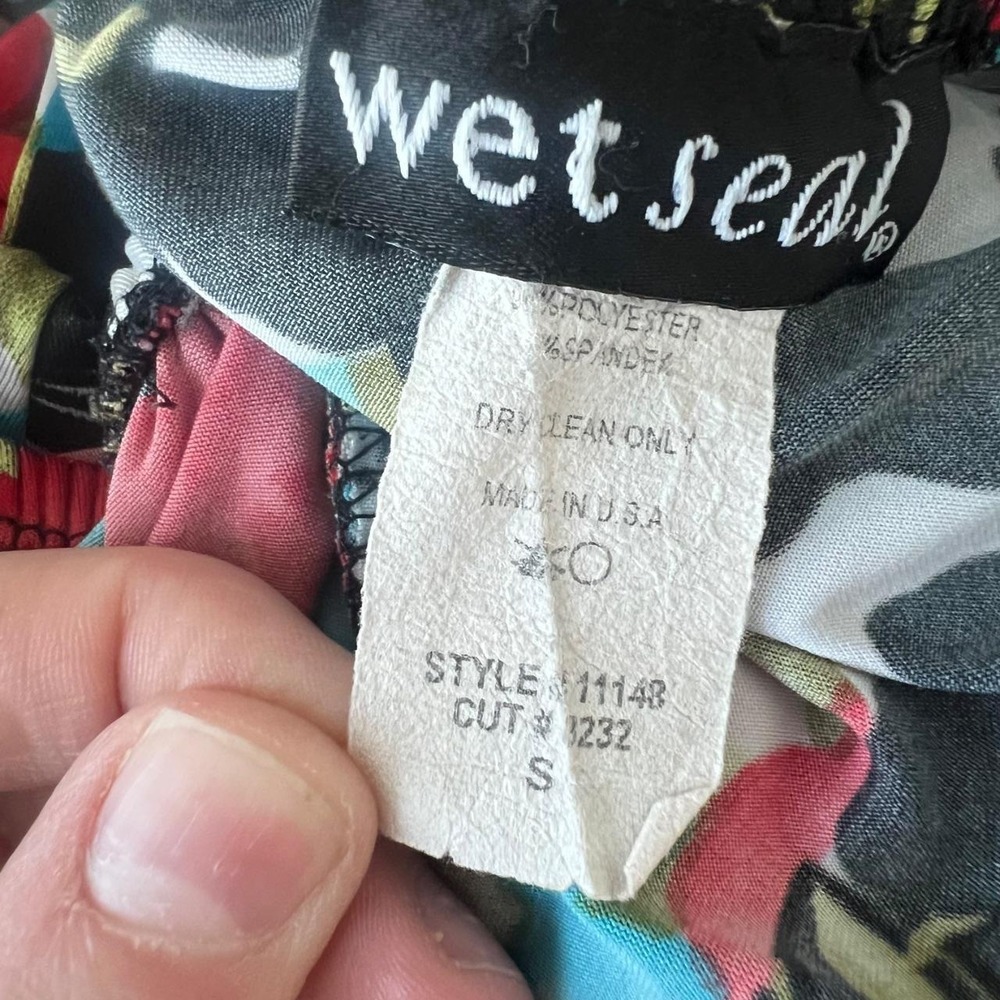 Y2K Wet Seal Floral Leopard Print Statement Going Out Top - Picture 5 of 6